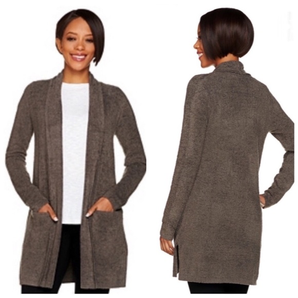 Barefoot Dreams Sweaters - Barefoot Dreams Essential Bamboo Long Cocoa Cardi